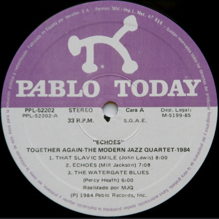 The Modern Jazz Quartet - Echoes (Edición España, 1985)