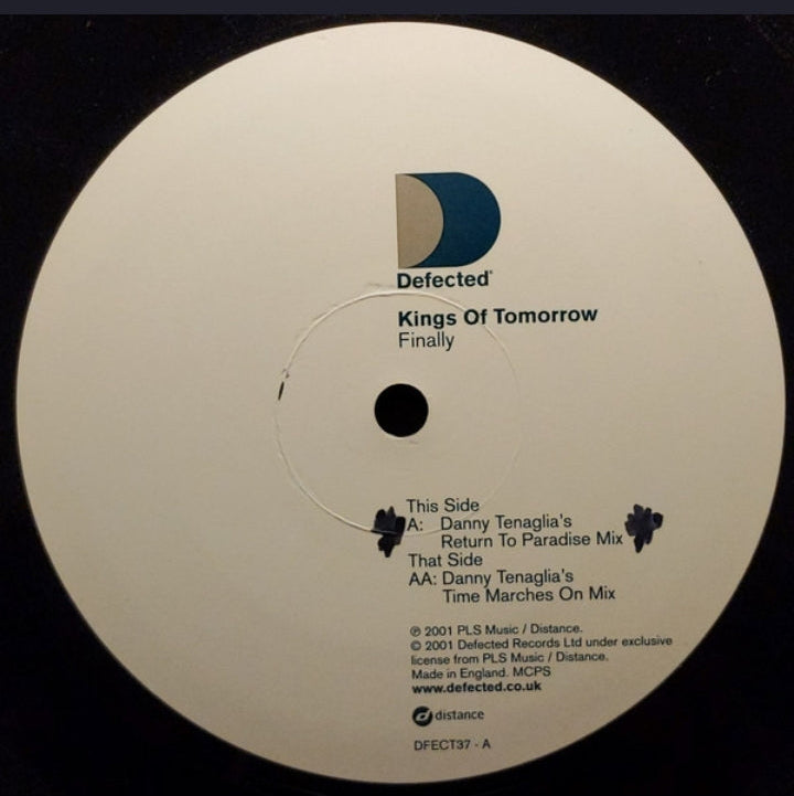 Kings Of Tomorrow Featuring Julie McKnight - Finally (The Danny Tenaglia Remixes) (Edición Original UK, Defected, 2001)