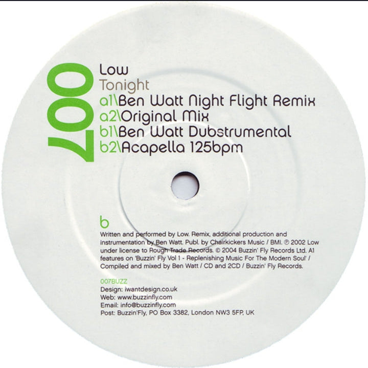 Low - Tonight (Edición Original UK, Buzzin' Fly Records, 2004)