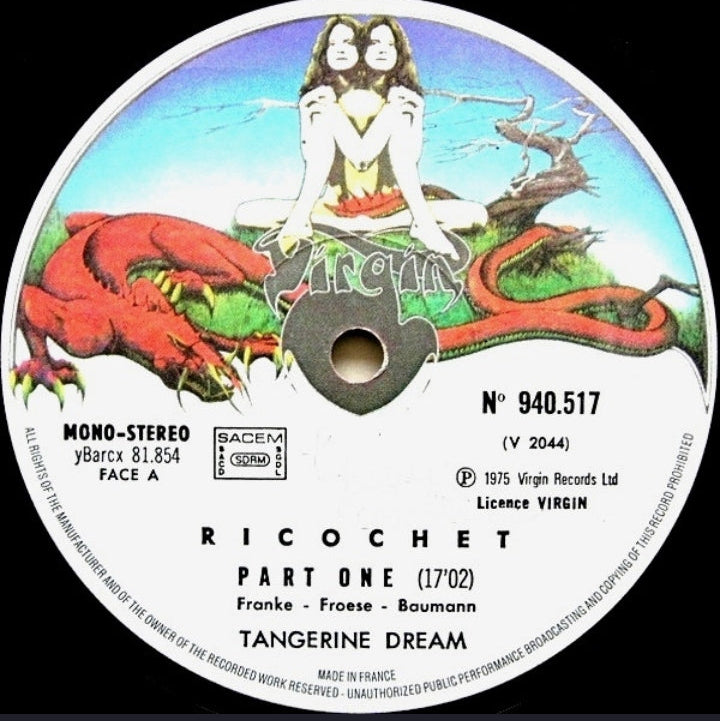 Tangerine Dream - Ricochet (Edición Original Francia, Virgin Records, 1975)