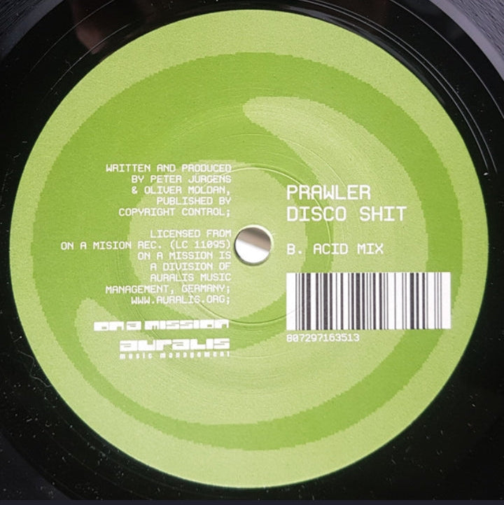 Prawler - Disco Shit (Edición Original Alemania, Schnittstelle Mastering, 2005)