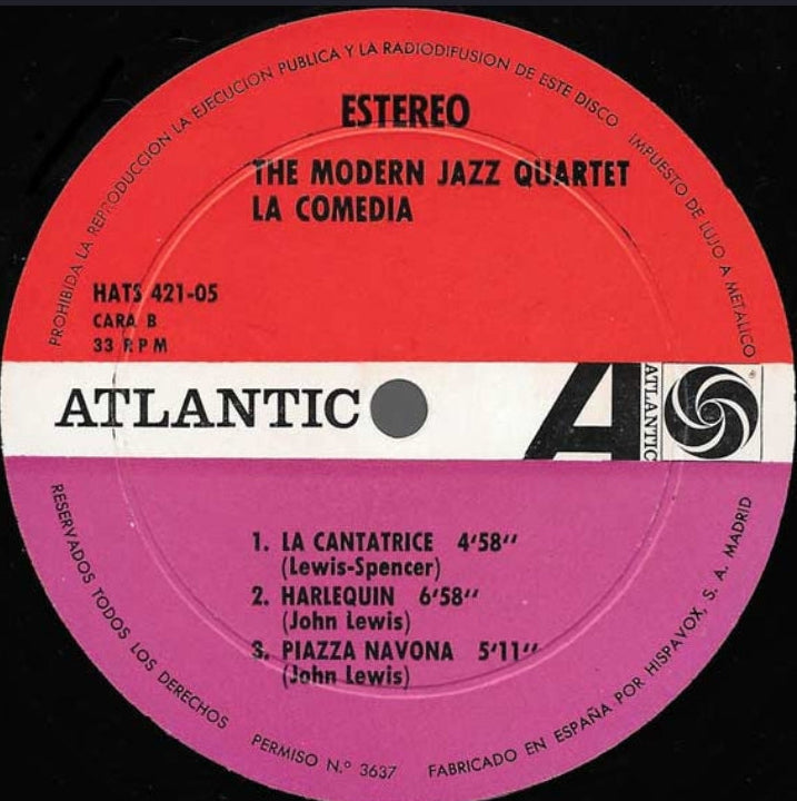 The Modern Jazz Quartet - The Comedy (Edición España, 1967)