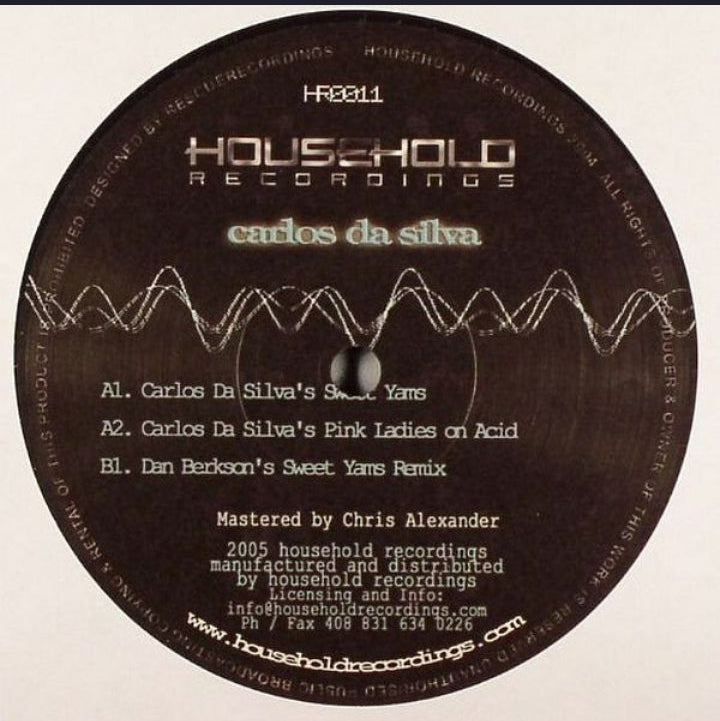 Carlos Da Silva - Sweet Yams EP (Edición Original US, Household Recordings, 2005)