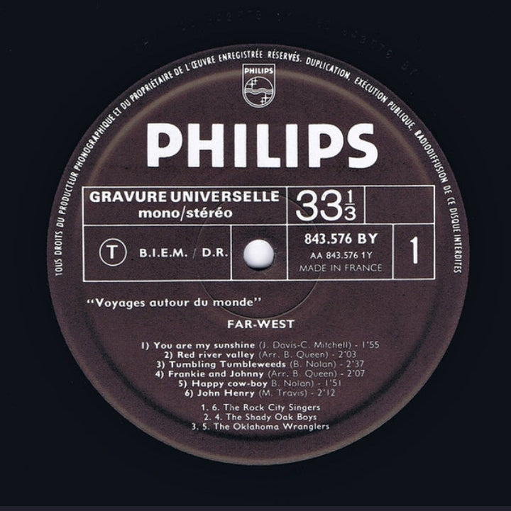 Various Artists - Far-West (Edición Original Francia, Philips, Vinilo LP)