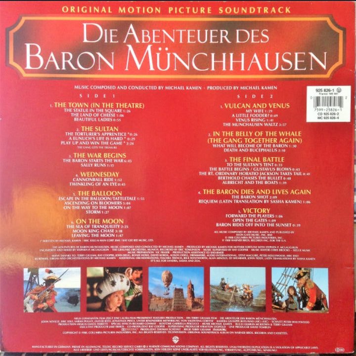 Michael Kamen - Die Abenteuer Des Baron Münchhausen (Original Motion Picture Soundtrack) (Edición Original Europa, Warner Bros., 1988)