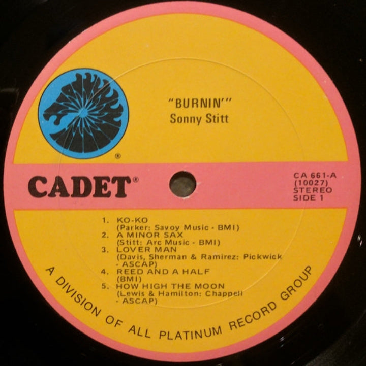Sonny Stitt - Burnin' (Edición US, Cadet)