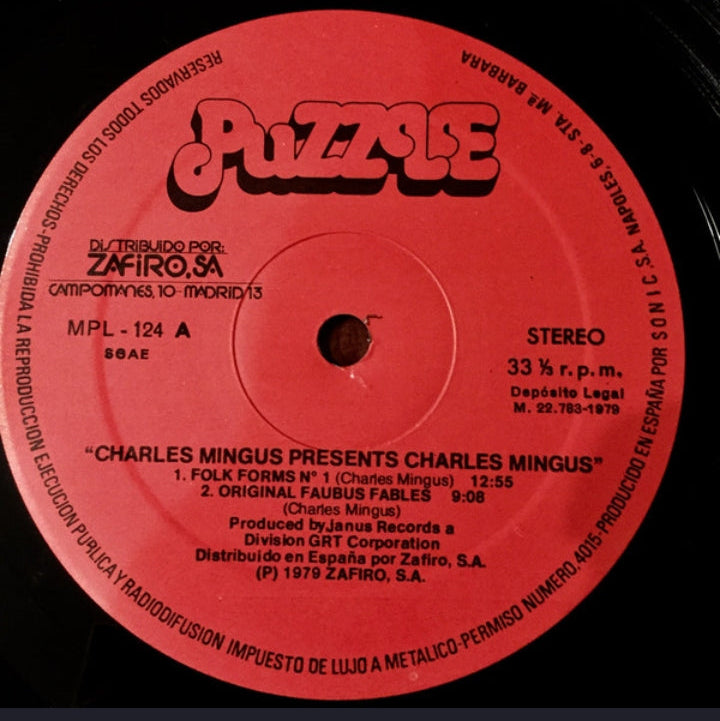 CHARLES MINGUS - CHARLES MINGUS PRESENTS CHARLES MINGUS