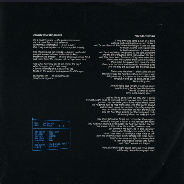 Dire Straits - Love Over Gold (Edición España, 1989)