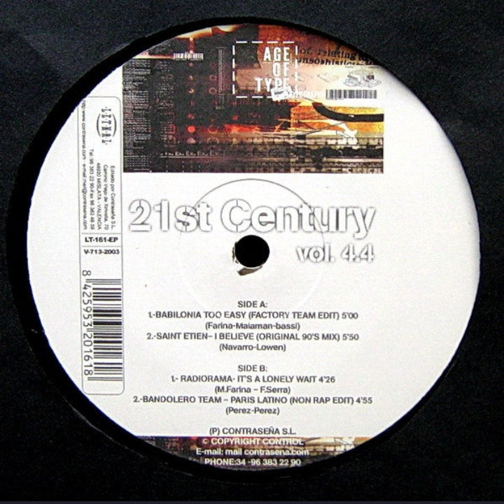 Various - 21st Century Vol. 4.4 (Edición Original España, Lethal Records, 2004)