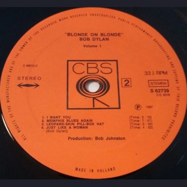 Bob Dylan - Blonde On Blonde - Vol. 1