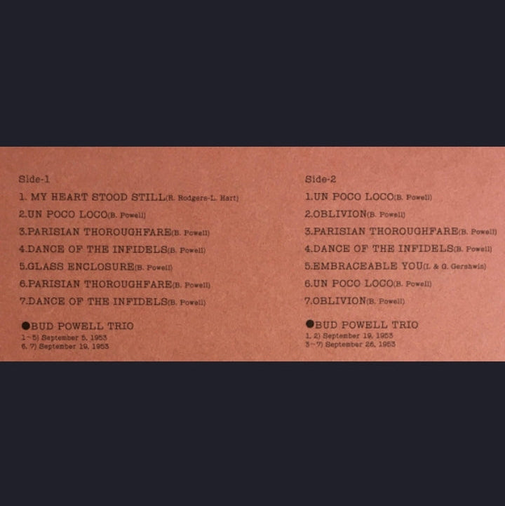 Bud Powell - 1953 Autumn Sessions - Broadcast Performances