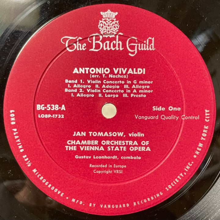 Antonio Vivaldi - A Bouquet Of Vivaldi Concerti (Edición Original US, The Bach Guild, 1960)