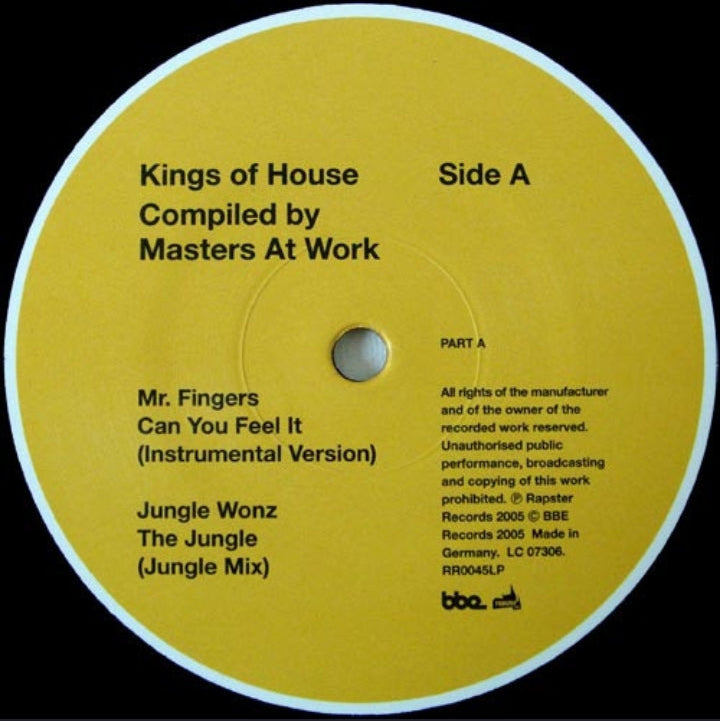 Masters At Work - The Kings Of House (Part A) (Doble LP Original UK, Rapster / BBE, 2005)