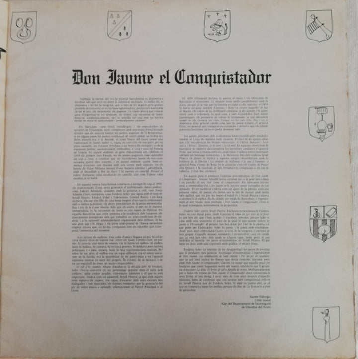 La Trinca - Don Jaume El Conquistador "Sarsuela-Rock" (Edición Original España, 1983)