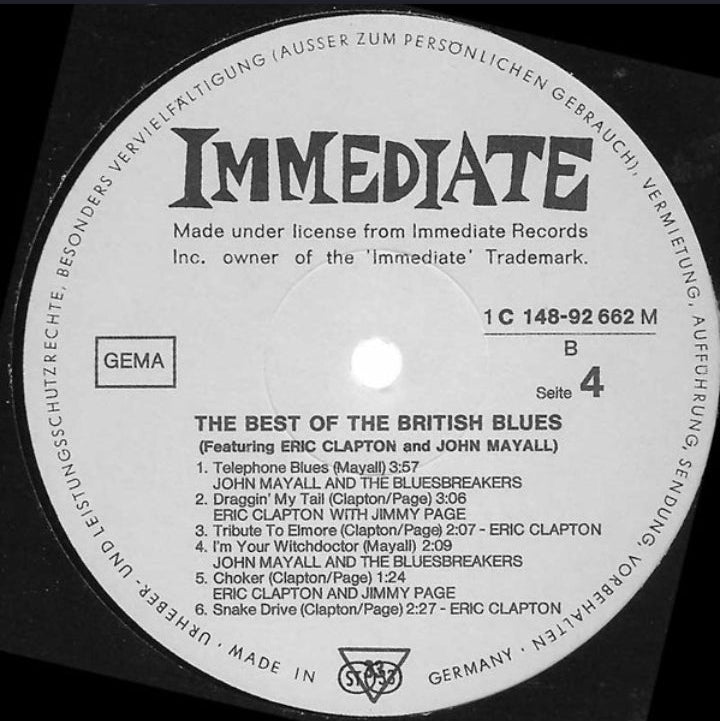 Various Artists - The Best Of The Nice, The Small Faces, Humble Pie, Eric Clapton & John Mayall (Doble LP, Edición Alemana)