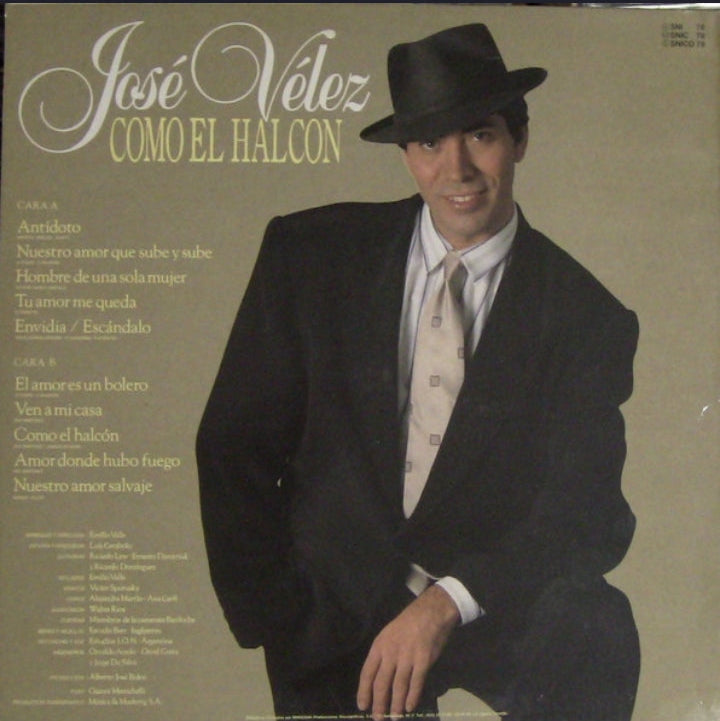 José Vélez - Como El Halcon (Edición Original España, Direct Metal Mastering DMM, 1990)