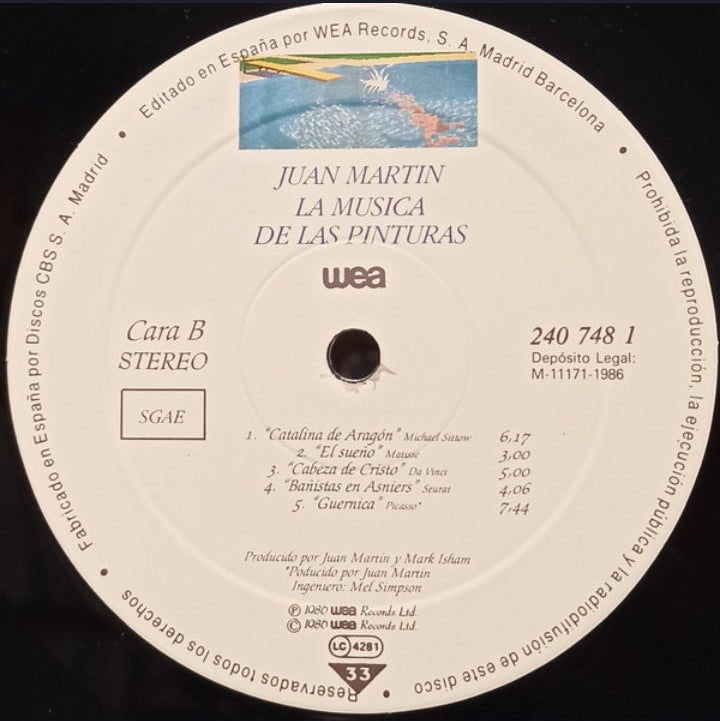 Juan Martin - La Musica De Las Pinturas (Edición España, 1986)