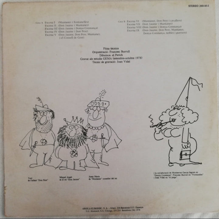 La Trinca - Don Jaume El Conquistador "Sarsuela-Rock" (Edición Original España, 1983)