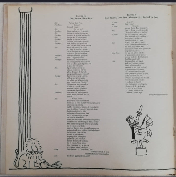 La Trinca - Don Jaume El Conquistador "Sarsuela-Rock" (Edición Original España, 1983)