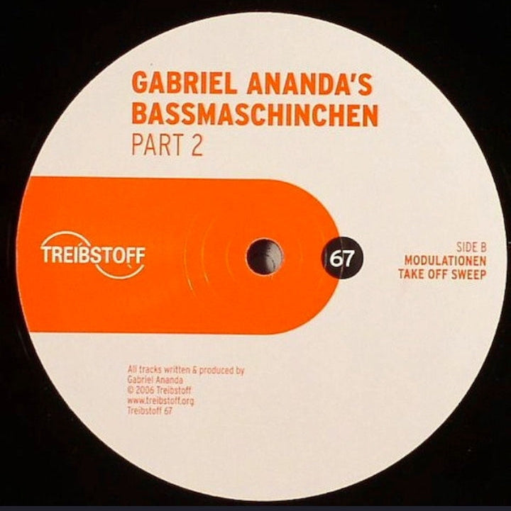 Gabriel Ananda - Ananda's Bassmaschinchen (Part 2) (Edición Original Alemania, Treibstoff, 2006)