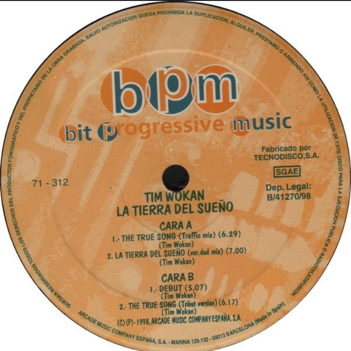 Tim Wokan - La Tierra Del Sueño (Edición Original España, Bit Progressive Music, 1998)