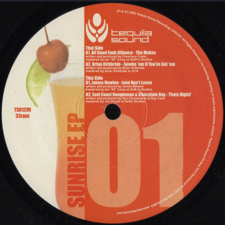 Various Artists - Sunrise EP (Edición Original US, Tequila Sound Records, 2002)
