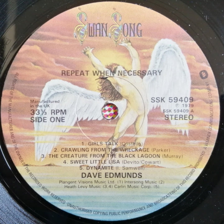 Dave Edmunds - Repeat When Necessary (Edición Original UK, Swan Song, 1979)
