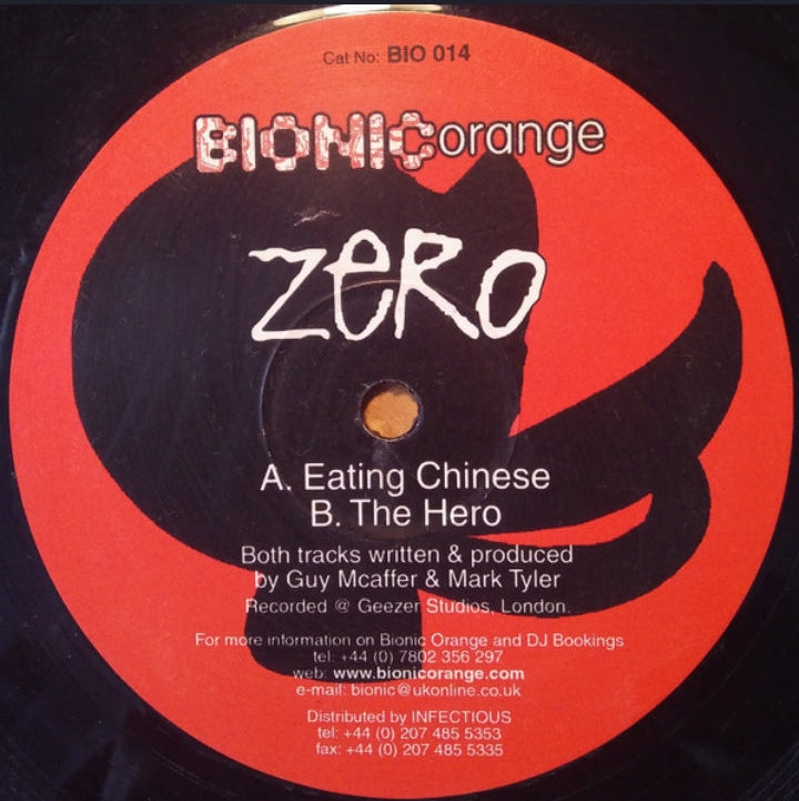 Zero (6) - Eating Chinese / The Hero (Edición Original UK, Bionic Orange, 2001)