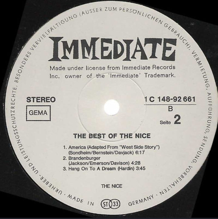 Various Artists - The Best Of The Nice, The Small Faces, Humble Pie, Eric Clapton & John Mayall (Doble LP, Edición Alemana)