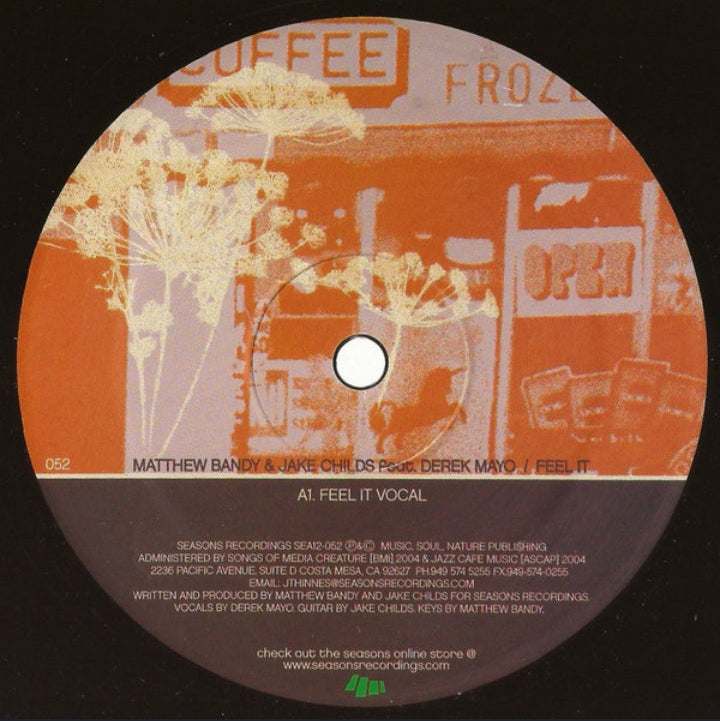 Matthew Bandy &amp; Jake Childs Feat. Derek Mayo - Feel It (Edición Original US, Seasons Recordings, 2005)