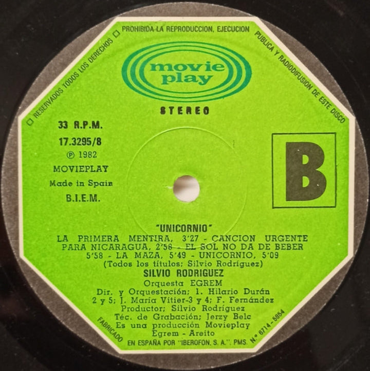 Silvio Rodríguez - Unicornio (Edición España, 1982)