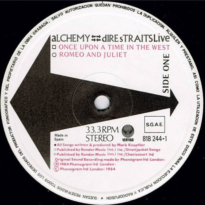 DIRE STRAITS - ALCHEMY - DIRE STRAITS LIVE
