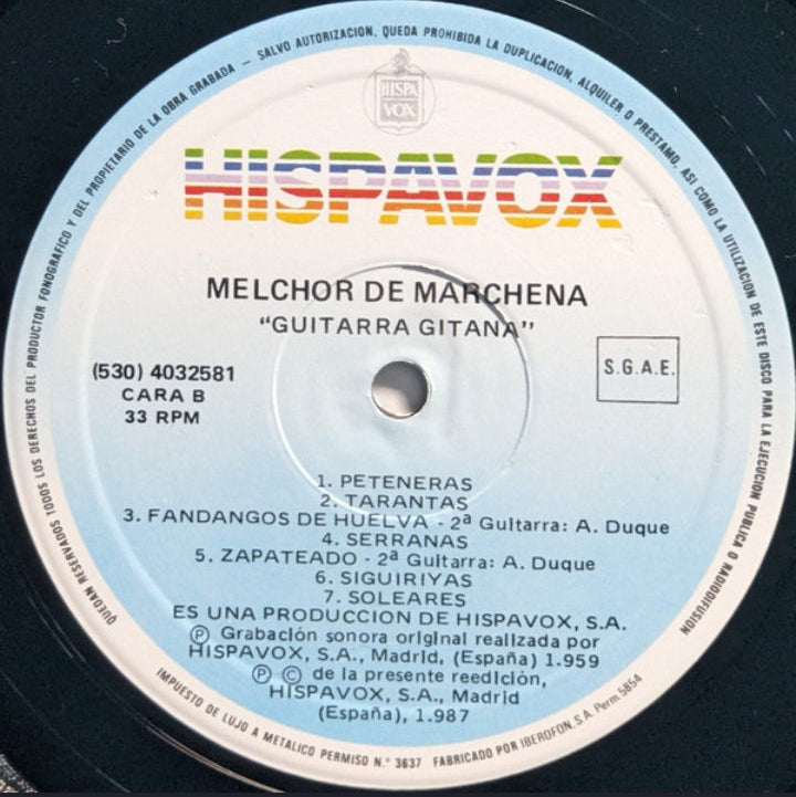 Melchor De Marchena - Guitarra Gitana (Edición España, 1987)