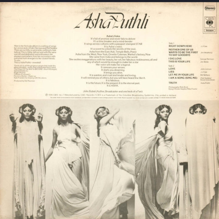 Asha Puthli (Edición Original Europa, CBS, 1974)