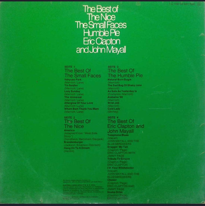 Various Artists - The Best Of The Nice, The Small Faces, Humble Pie, Eric Clapton & John Mayall (Doble LP, Edición Alemana)