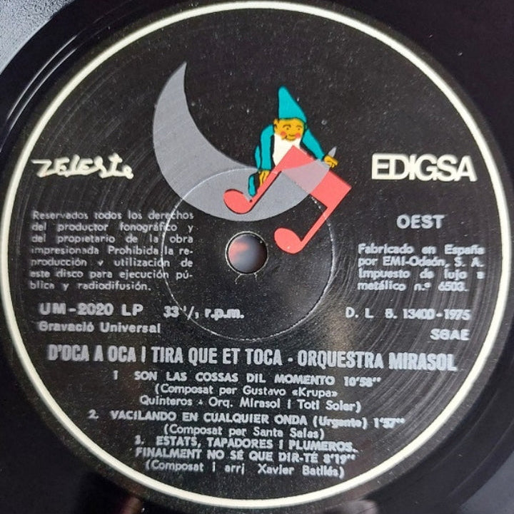 ORQUESTRA MIRASOL - D'OCA A OCA I TIRA PORQUE ME TOCA