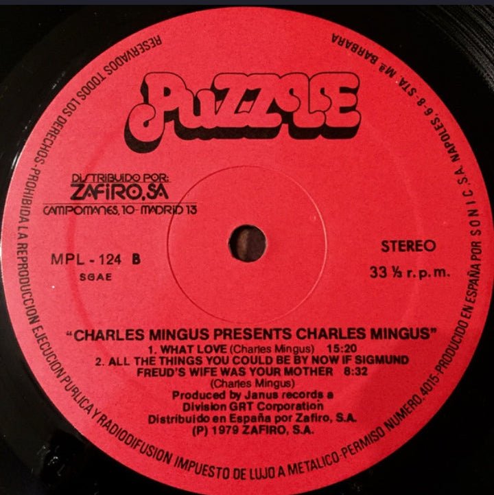 CHARLES MINGUS - CHARLES MINGUS PRESENTS CHARLES MINGUS