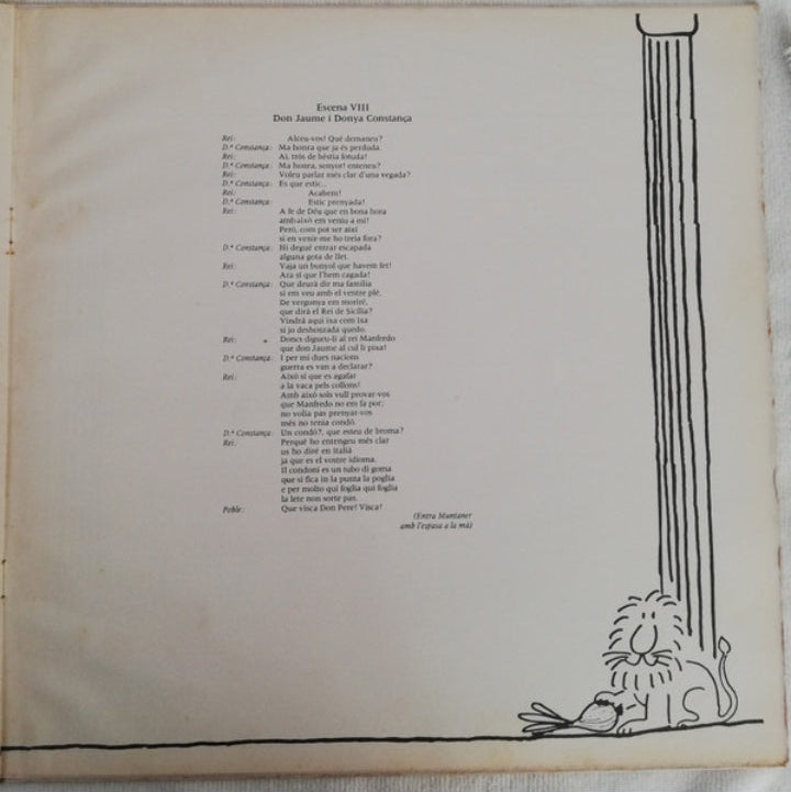 La Trinca - Don Jaume El Conquistador "Sarsuela-Rock" (Edición Original España, 1983)