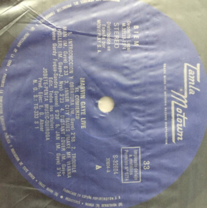 MARVIN GAYE - MARVIN GAYE LIVE!