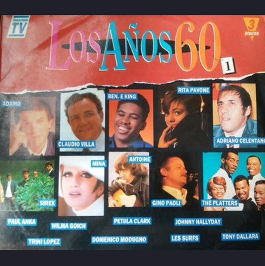 Artistas Varios - Los Años 60 Vol.1 (Edición Triple LP Box Set España, 1990)