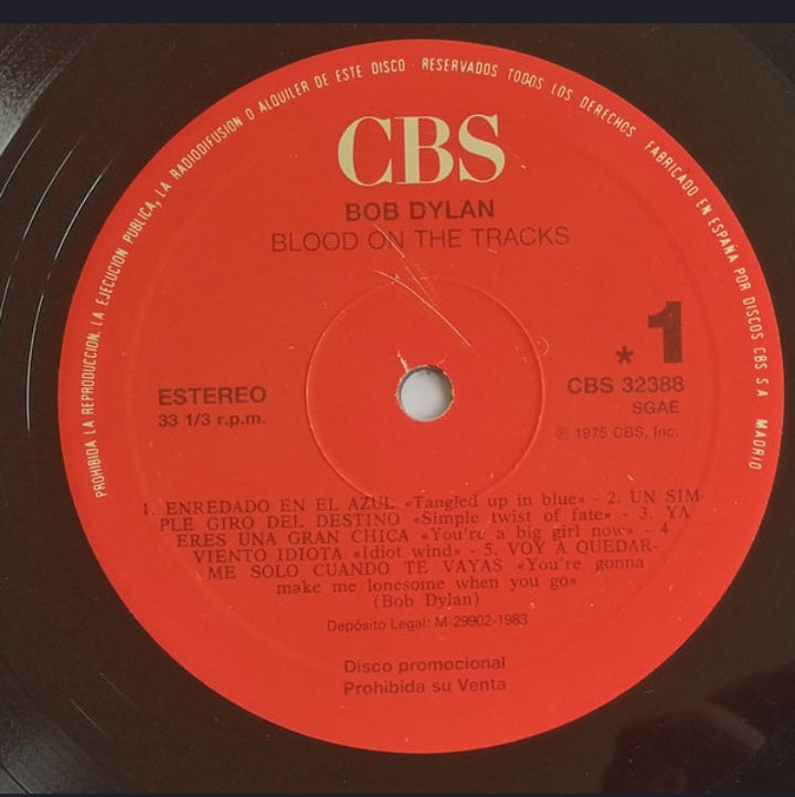 BOB DYLAN - BLOOD ON THE TRACKS