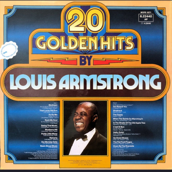 Louis Armstrong - 20 Golden Hits By Louis Armstrong (Edición Original Alemania, 1975)