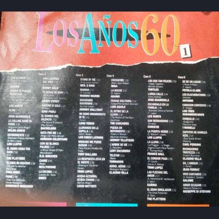 Artistas Varios - Los Años 60 Vol.1 (Edición Triple LP Box Set España, 1990)