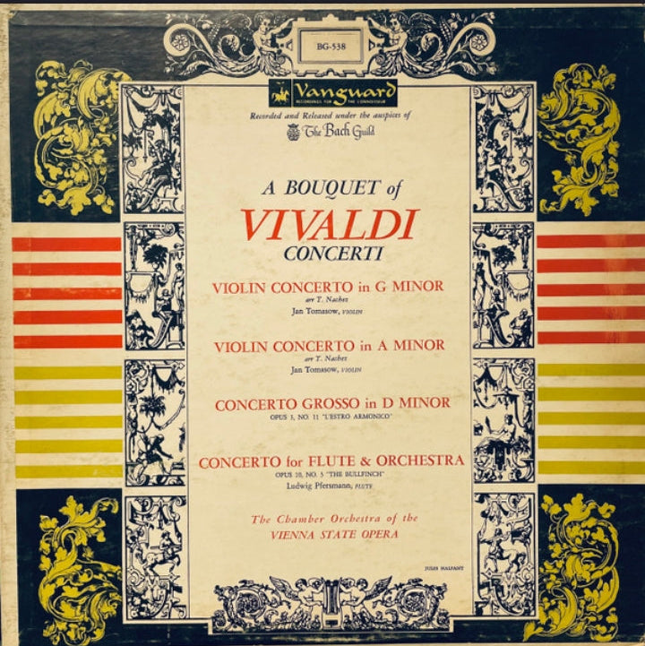 Antonio Vivaldi - A Bouquet Of Vivaldi Concerti (Edición Original US, The Bach Guild, 1960)
