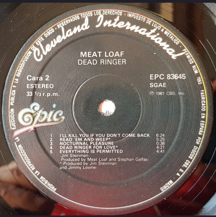 Meat Loaf - Dead Ringer (Edición España, 1981)