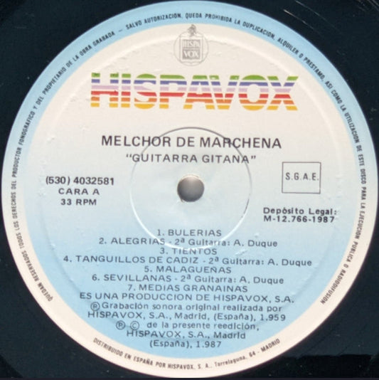 Melchor De Marchena - Guitarra Gitana (Edición España, 1987)