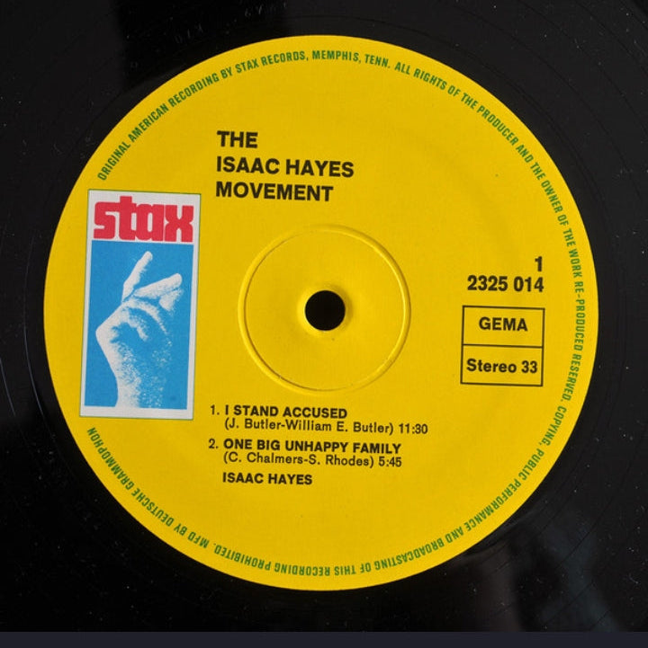 Isaac Hayes - The Isaac Hayes Movement (Edición Original Alemania, Stax, 1971)