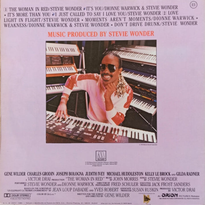 Stevie Wonder - La Mujer De Rojo (Banda Sonora Original) (Edición Original España, 1984)