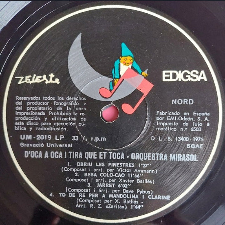 ORQUESTRA MIRASOL - D'OCA A OCA I TIRA PORQUE ME TOCA