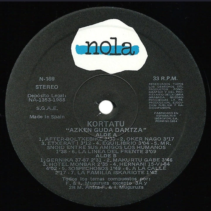 KORTATU - AZKEN GUDA DANTZA